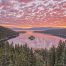 Cloudy Pink Sunrise at Lake Tahoe's Emerald Bay