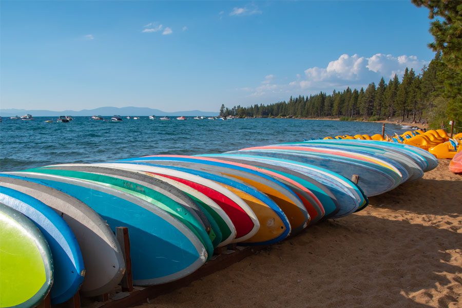 paddleboards at lake tahoe